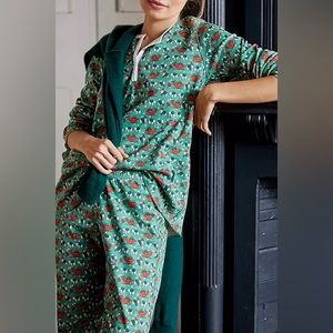 Anthropologie- Roller Rabbit Holly Jolly Pajama Set